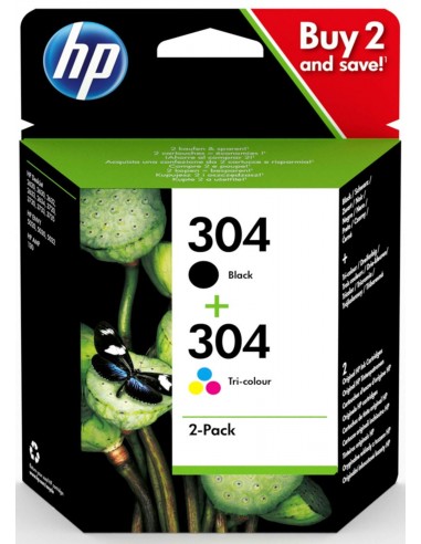 HP 304 Black & 304 Tri-Colour 2-Pack...