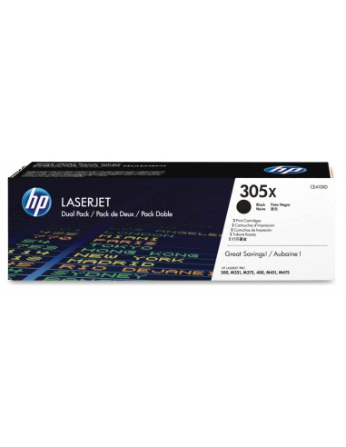 Original HP 305X 2-Pack 4K Black...