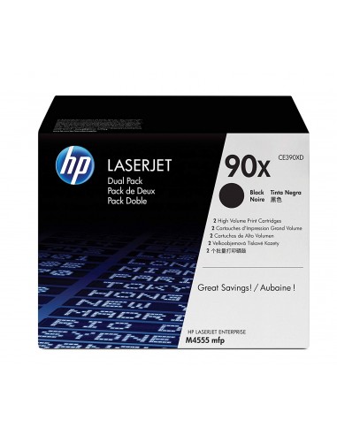 Original HP 90X Dual Pack 24k Black...