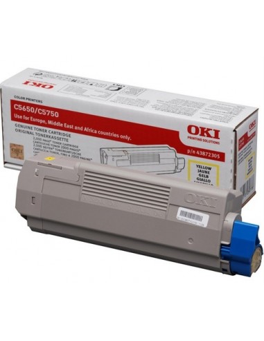 OKI C5650 Yellow Toner - 43872305