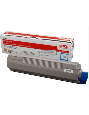 OKI C810/C830 Cyan Toner 8K - 44059107