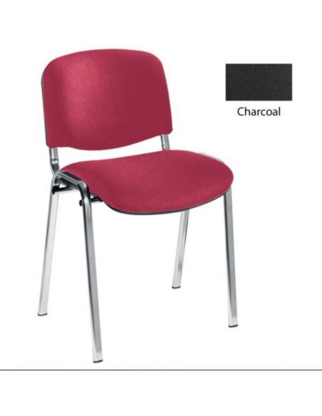 Jemini Ultra Multi Purpose Stacking Chair Charcoal/Chrome - KF03350